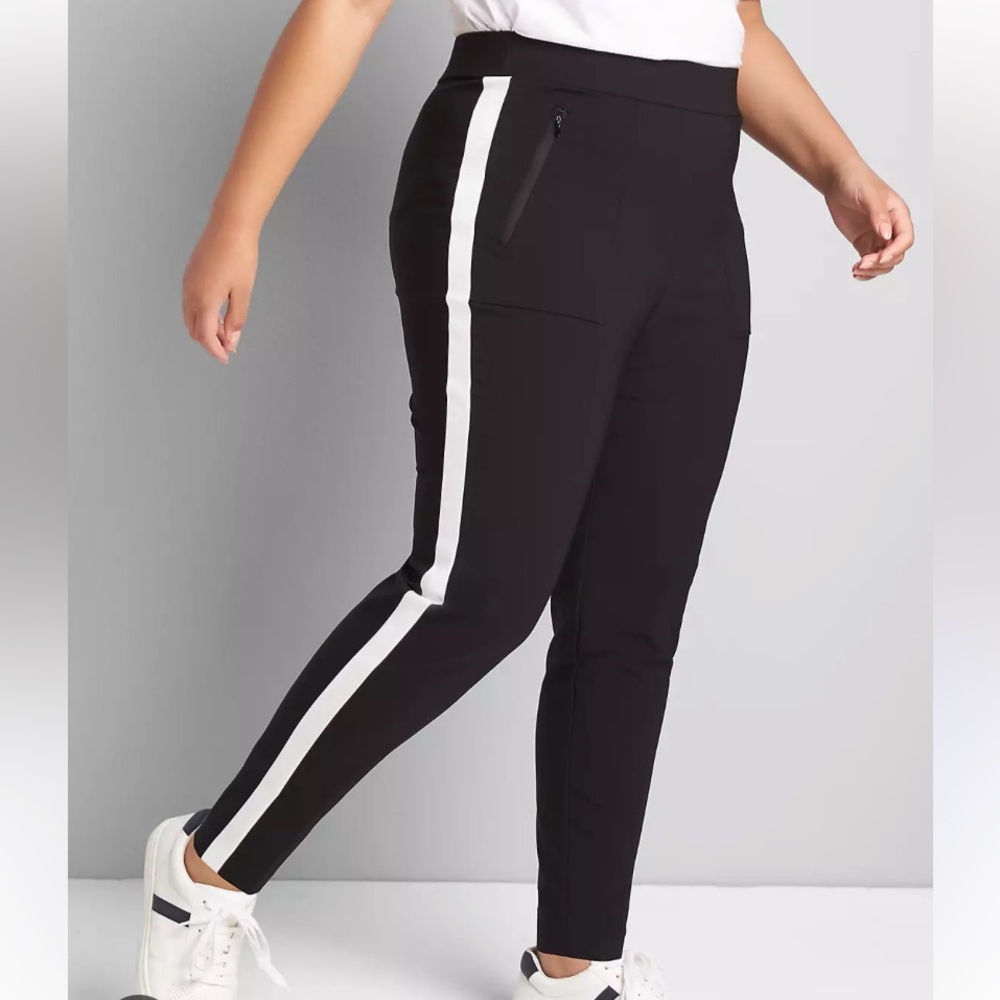 NWT Black Lane Bryant On-the-Go Pants sz 28